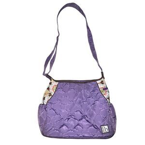 Cinda B Casablanca Purple Baby Diaper Bag EUC